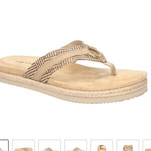 Easy Street Starling‎ Women's Comfortable Footbed Sandal Flip Flops Size 11 W